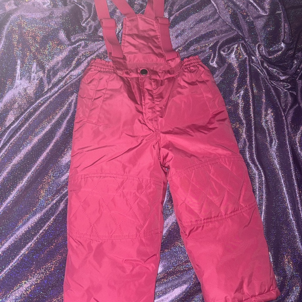 Platinum Pink Snow Bib